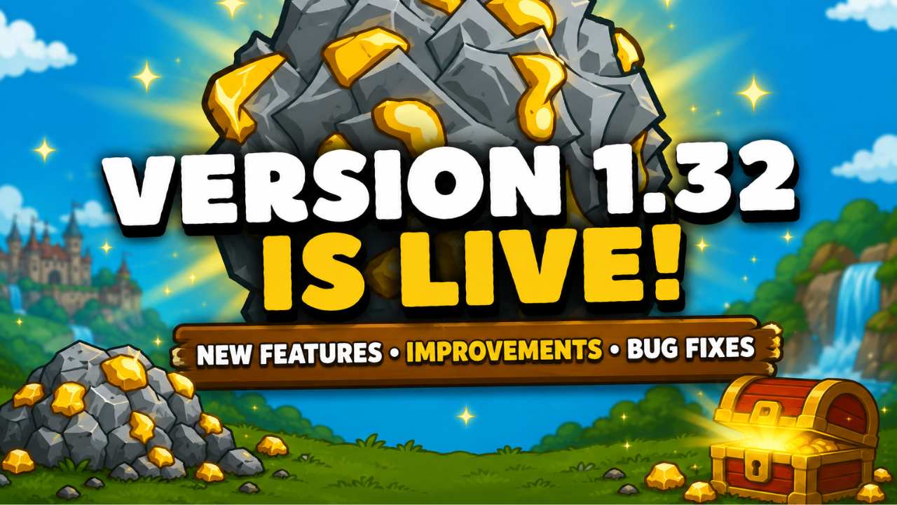 Get a Little Gold version 1.32 is live