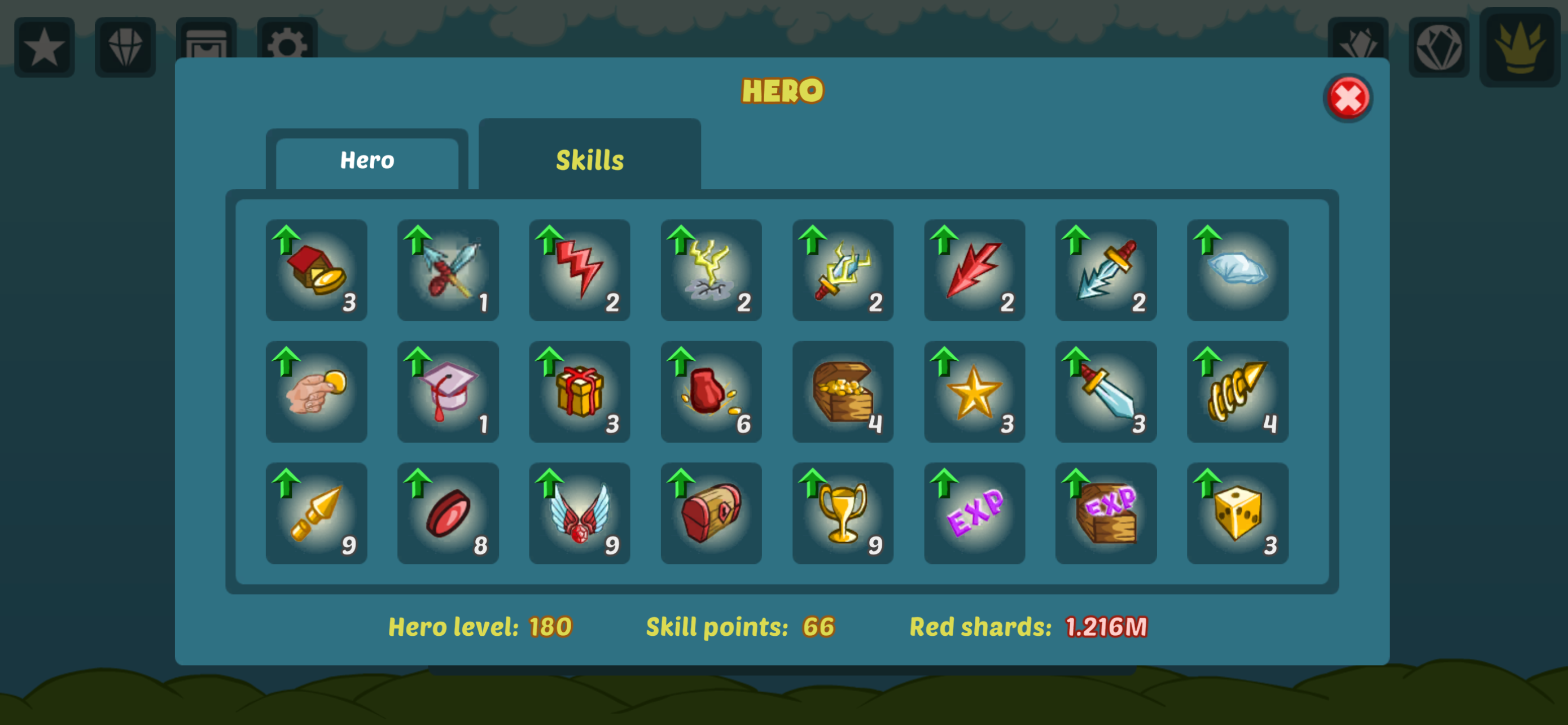 Get a Little Gold — artifacts and hero
